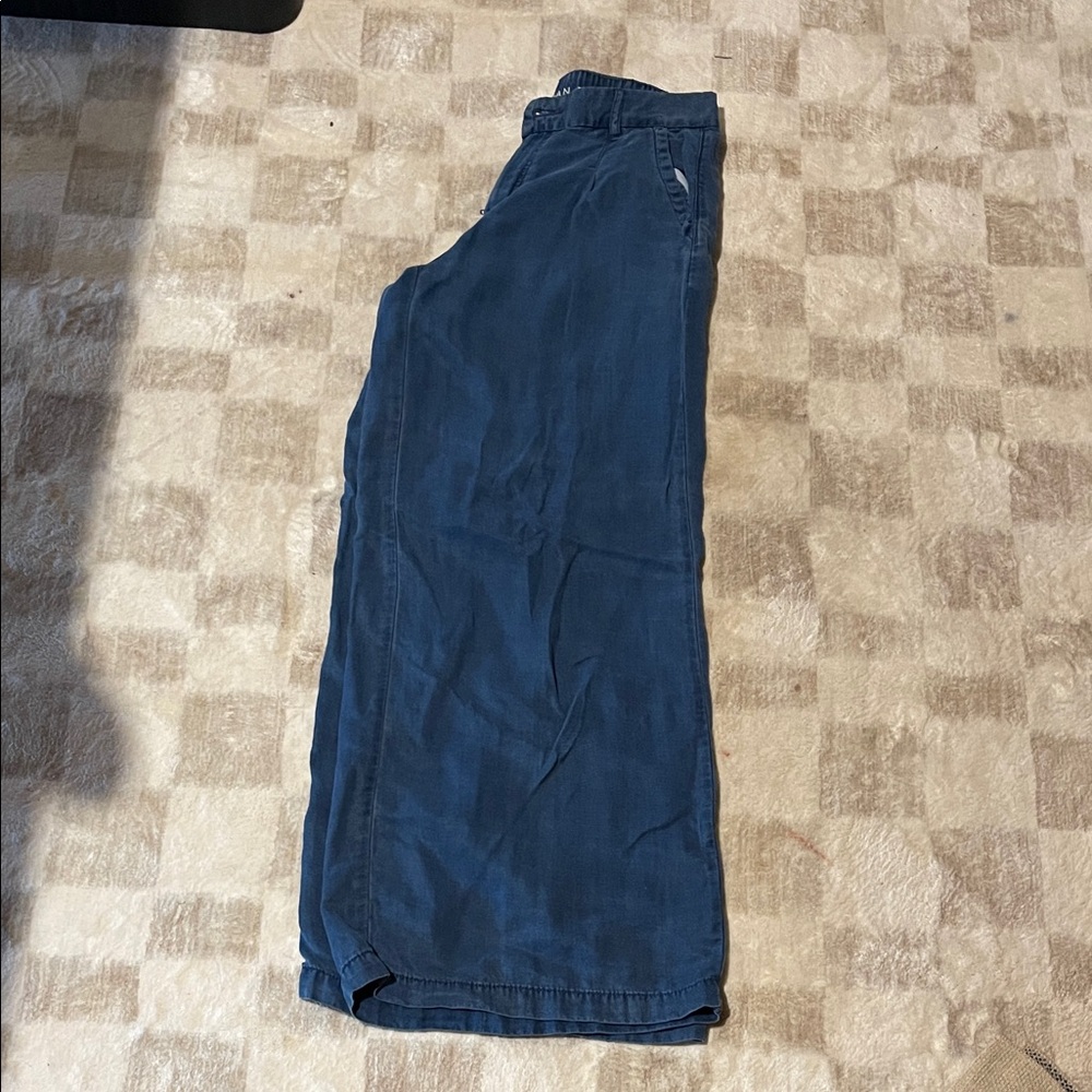 American Eagle Outfitters Dark Blue wide leg trouser